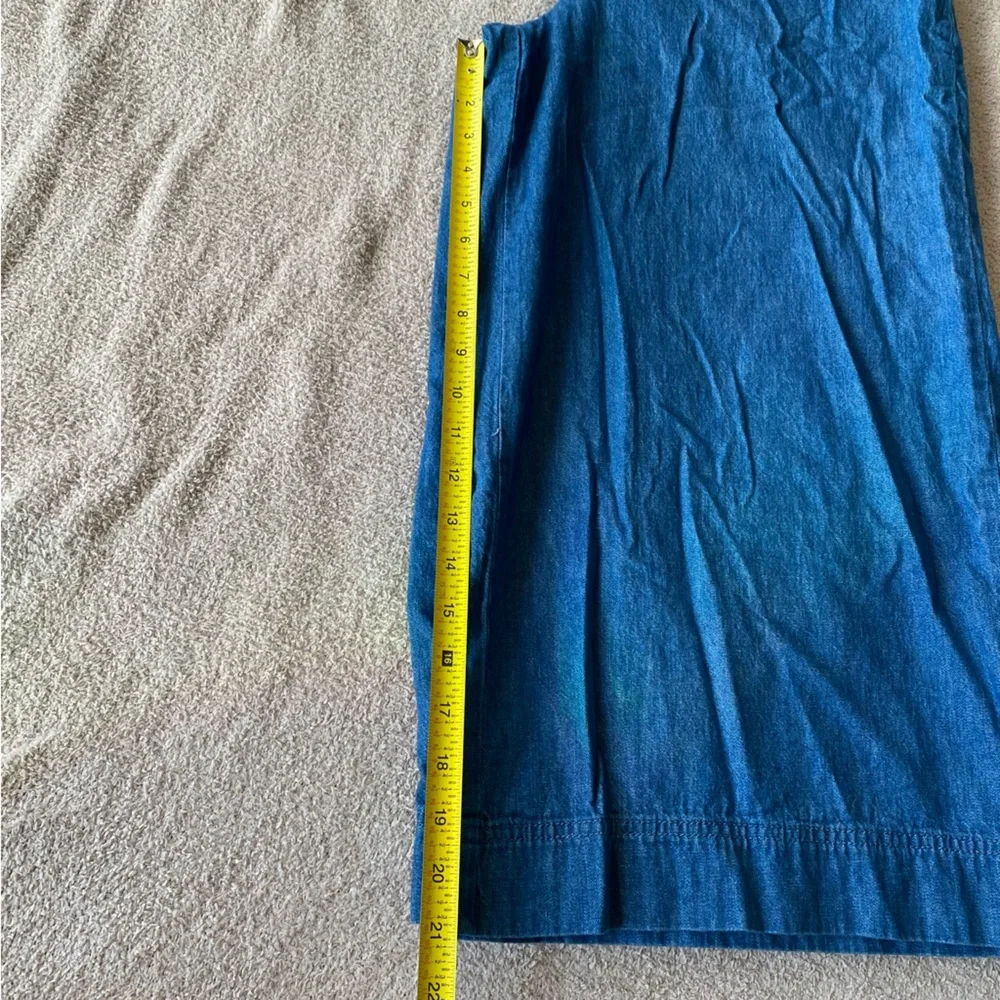 Pilcro and the Letterpress Cotton Size 10 denim blue jumpsuit - Picture 8 of 9